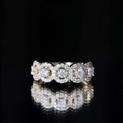 Certified Lab Created Diamond Wedding Band Ring