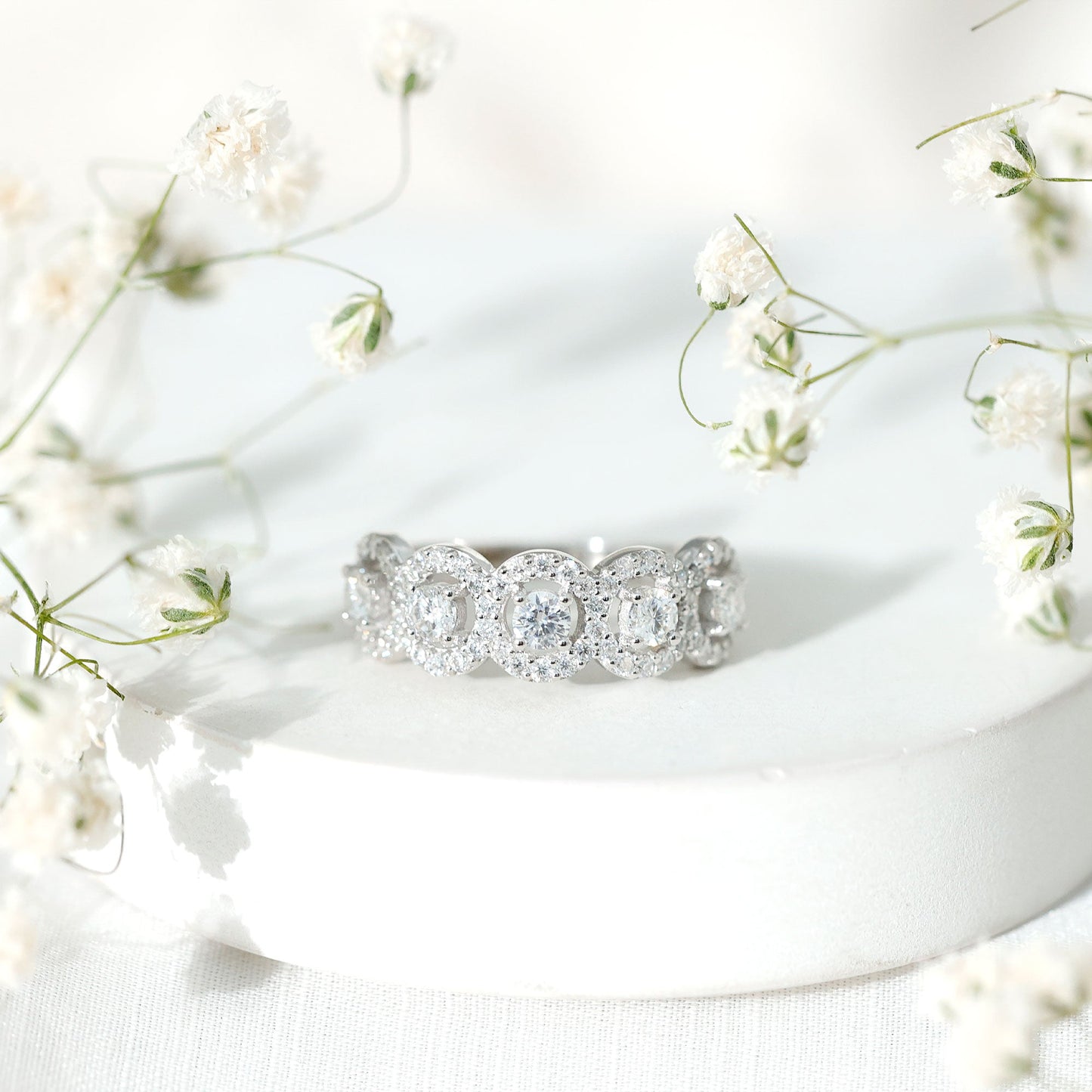 Certified Lab Created Diamond Wedding Band Ring