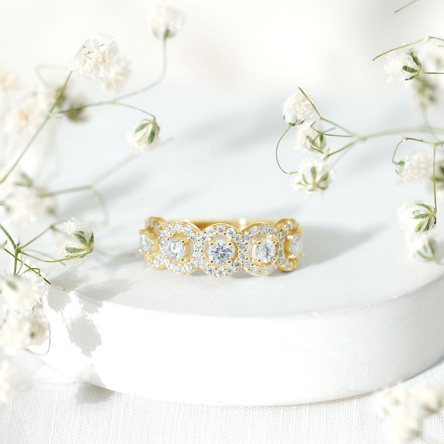 Certified Lab Created Diamond Wedding Band Ring