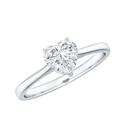 1 Carat Diamond Heart Ring For Women