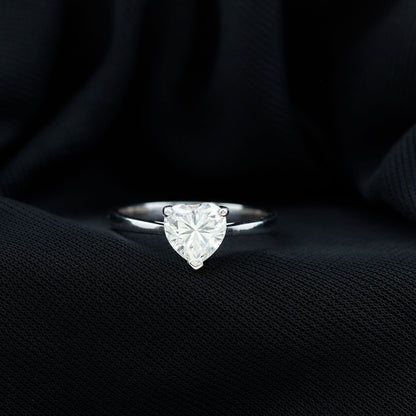 1 Carat Diamond Heart Ring For Women