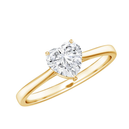 1 Carat Diamond Heart Ring For Women