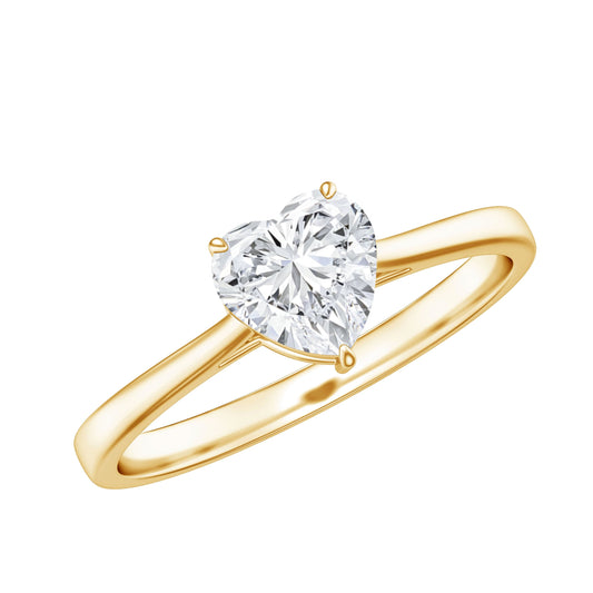 1 Carat Diamond Heart Ring For Women