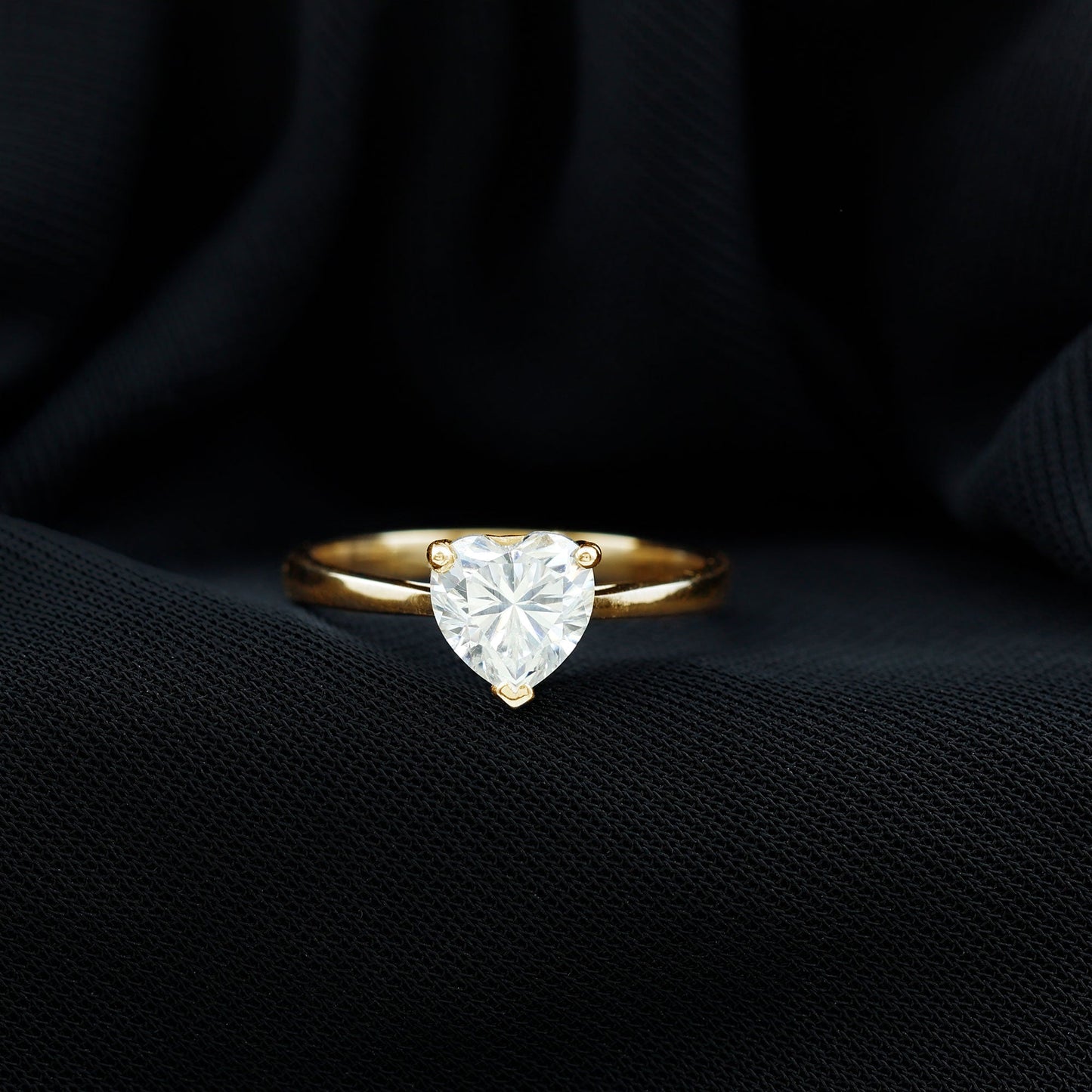 1 Carat Diamond Heart Ring For Women