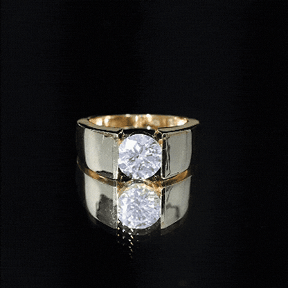 2 Carat Lab Grown Diamond Dua Lipa Inspired Engagement Ring
