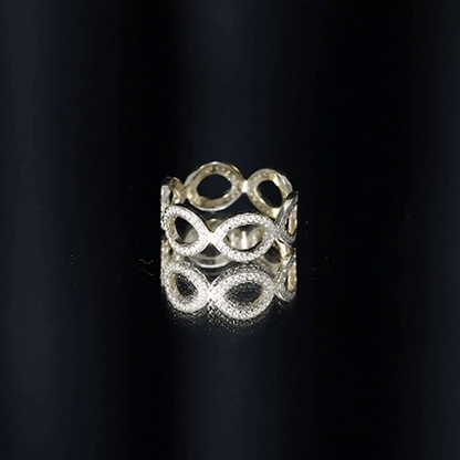 Lab Created Diamond Infinity Band Ring for Women