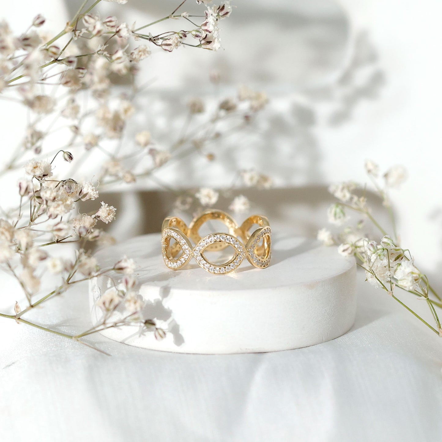 Lab Created Diamond Infinity Band Ring for Women
