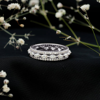 Certified Lab Grown Diamond Designer Wedding Band