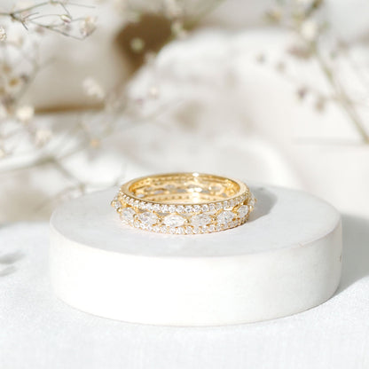 Certified Lab Grown Diamond Designer Wedding Band