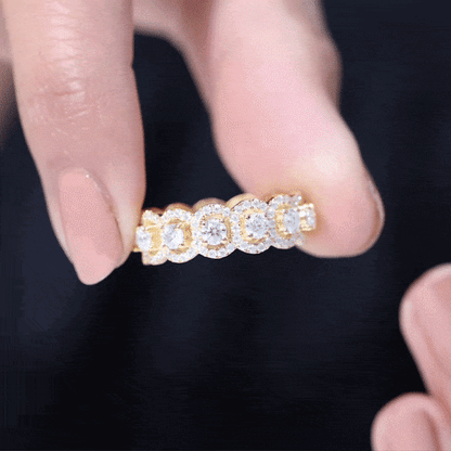 Classic Lab Grown Diamond Thick Wedding Band