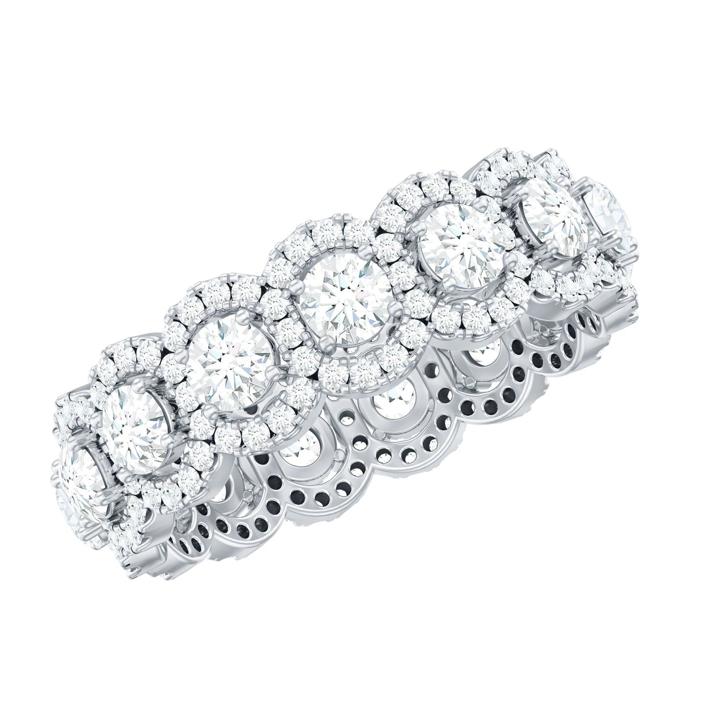 Classic Lab Grown Diamond Thick Wedding Band