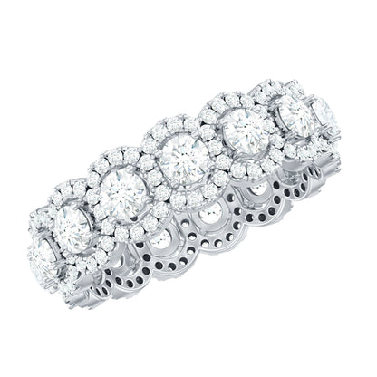 Classic Lab Grown Diamond Thick Wedding Band