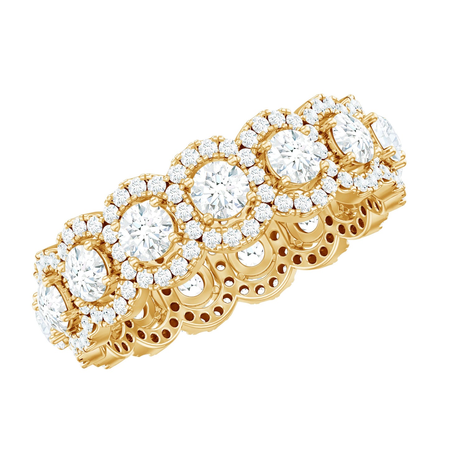 Classic Lab Grown Diamond Thick Wedding Band
