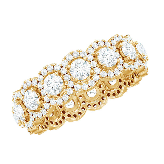 Classic Lab Grown Diamond Thick Wedding Band