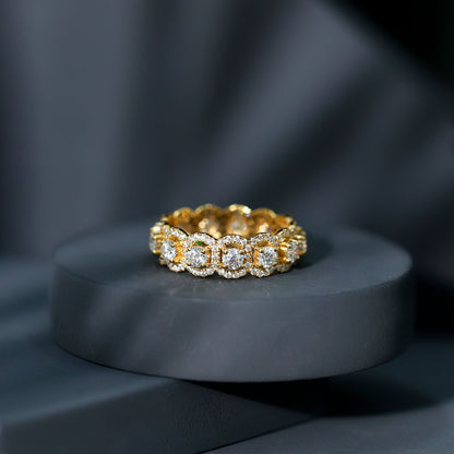 Classic Lab Grown Diamond Thick Wedding Band