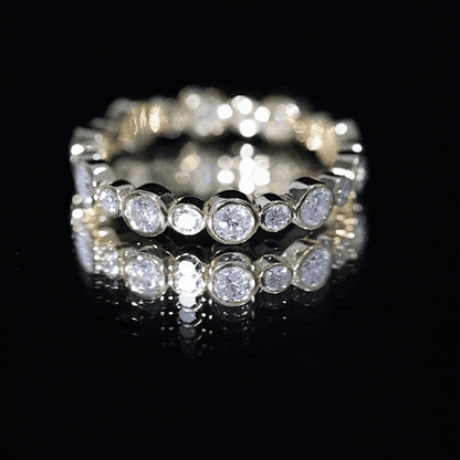 Lab Grown Diamond Bezel Set Wedding Band