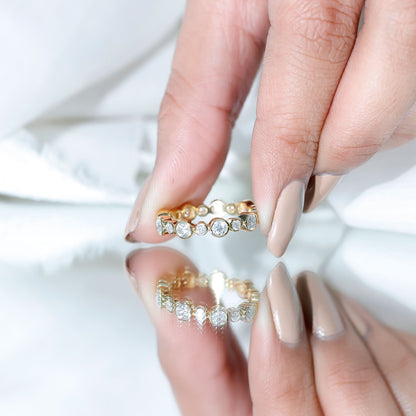 Lab Grown Diamond Bezel Set Wedding Band