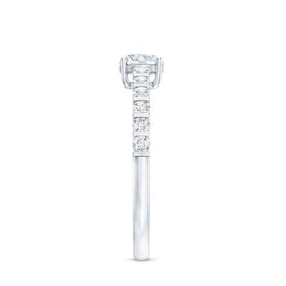 Certified Lab Grown Diamond Simple Solitaire Ring