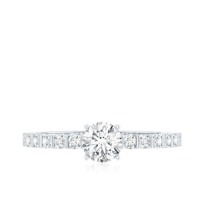 Certified Lab Grown Diamond Simple Solitaire Ring