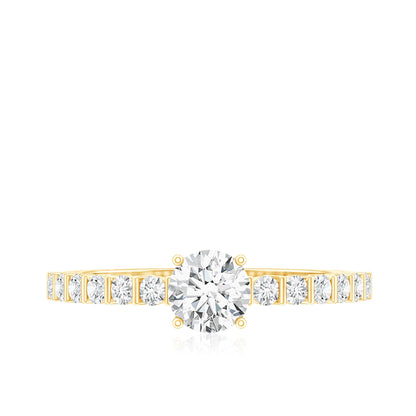 Certified Lab Grown Diamond Simple Solitaire Ring
