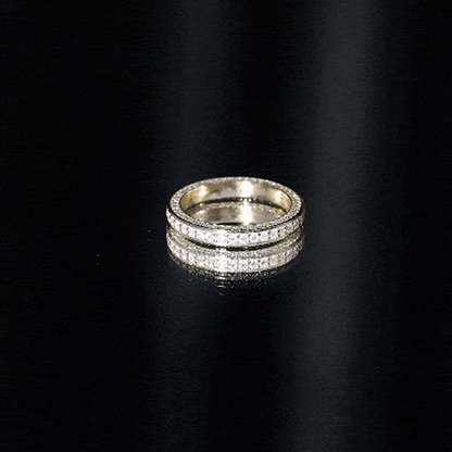 Certified Lab Created Diamond Wedding Bands for Women