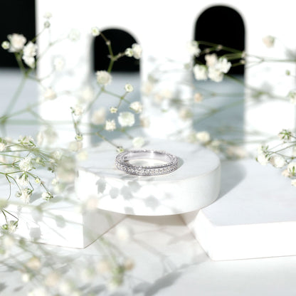 Certified Lab Created Diamond Wedding Bands for Women