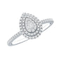 Lab Grown Diamond Pear Shaped Engagement Ring for Her