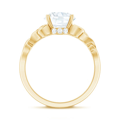 Certified Celtic Knot Lab Grown Diamond Round Engagement Ring