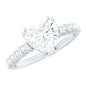 Certified 8 MM Lab Grown Diamond Heart Engagement Ring for Her