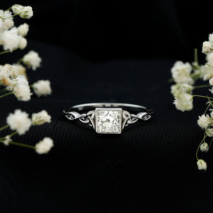 Celtic Knot Inspired Lab Grown Diamond Promise Ring
