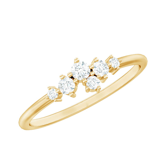 Certified Lab Created Diamond Wedding Anniversary Ring
