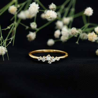 Certified Lab Created Diamond Wedding Anniversary Ring