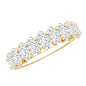 Brilliant Cut Oval Diamond Semi Eternity Ring for Women