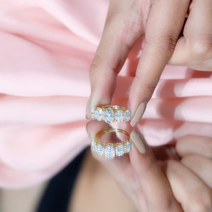 Lab Grown Diamond 5 Stone Statement Ring