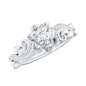 Lab Grown Diamond Flower Engagement Ring for Her