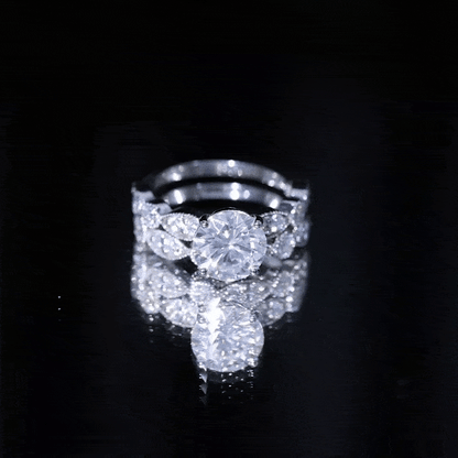 Diamond Designer Marriage Ring Set For Women