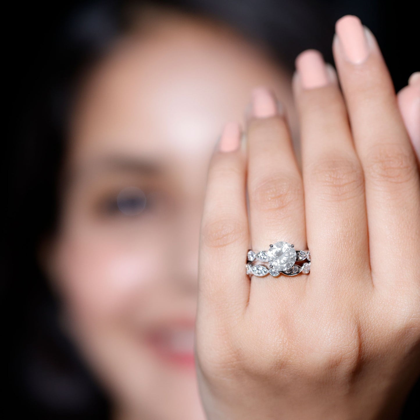 Diamond Designer Marriage Ring Set For Women