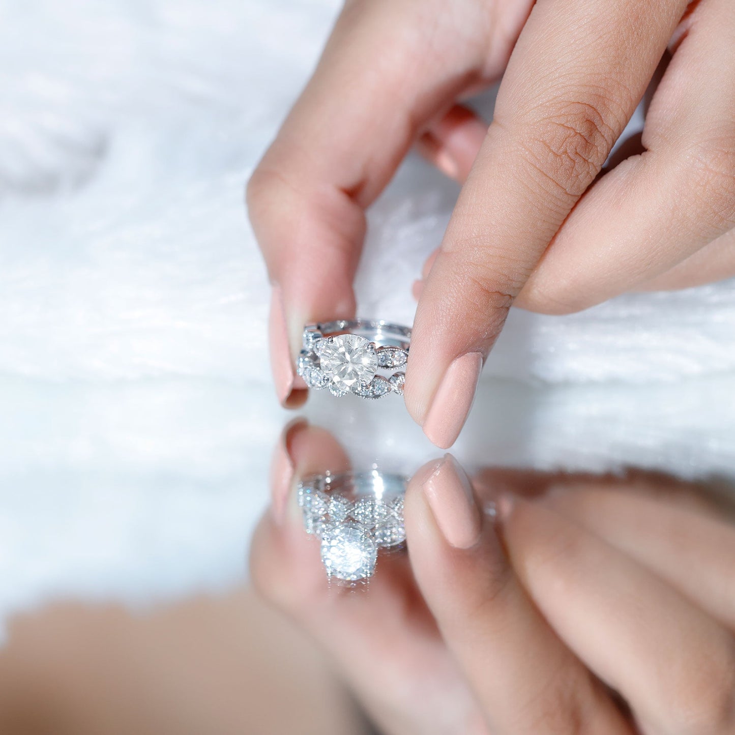 Diamond Designer Marriage Ring Set For Women