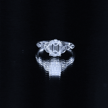 Celtic Design Inspired Lab Grown Diamond Engagement Ring
