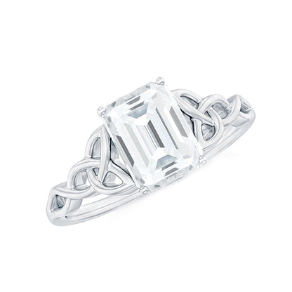 Celtic Design Inspired Lab Grown Diamond Engagement Ring