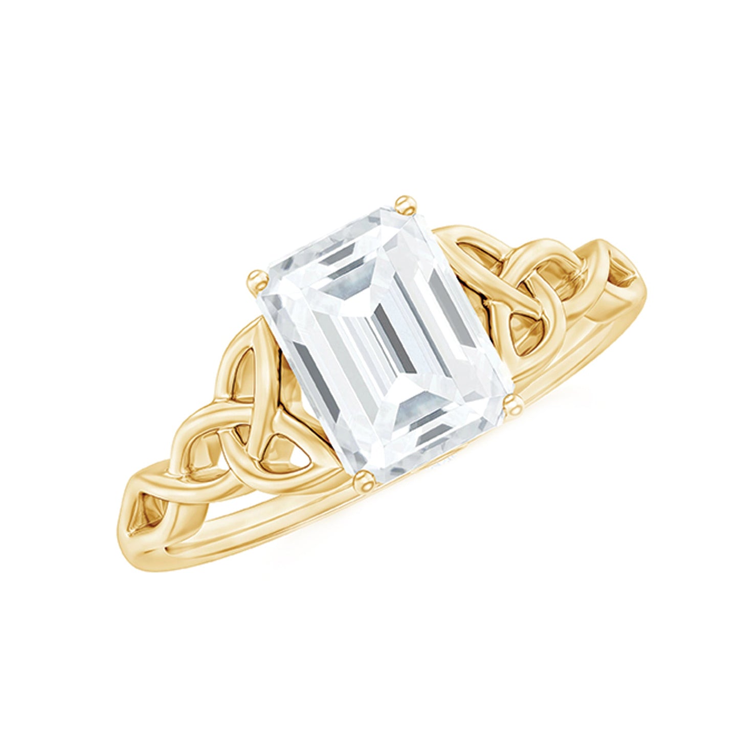 Celtic Design Inspired Lab Grown Diamond Engagement Ring
