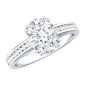 Lab Grown Diamond Timeless Engagement Ring With Side Stones