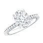 Certified 7X9 MM Lab Grown Diamond Oval Engagement Ring
