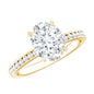 Certified 7X9 MM Lab Grown Diamond Oval Engagement Ring
