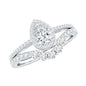 Lab Grown Diamond Designer Bridal Ring Set for Her