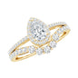 Lab Grown Diamond Designer Bridal Ring Set for Her