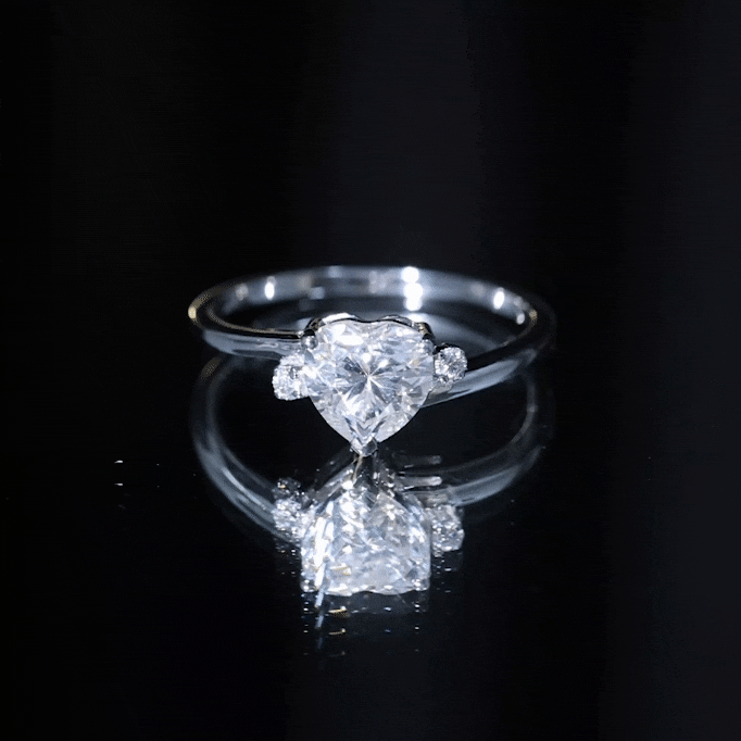 7 mm Heart Lab Grown Diamond Proposal Ring For Her