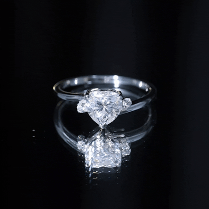 7 mm Heart Lab Grown Diamond Proposal Ring For Her