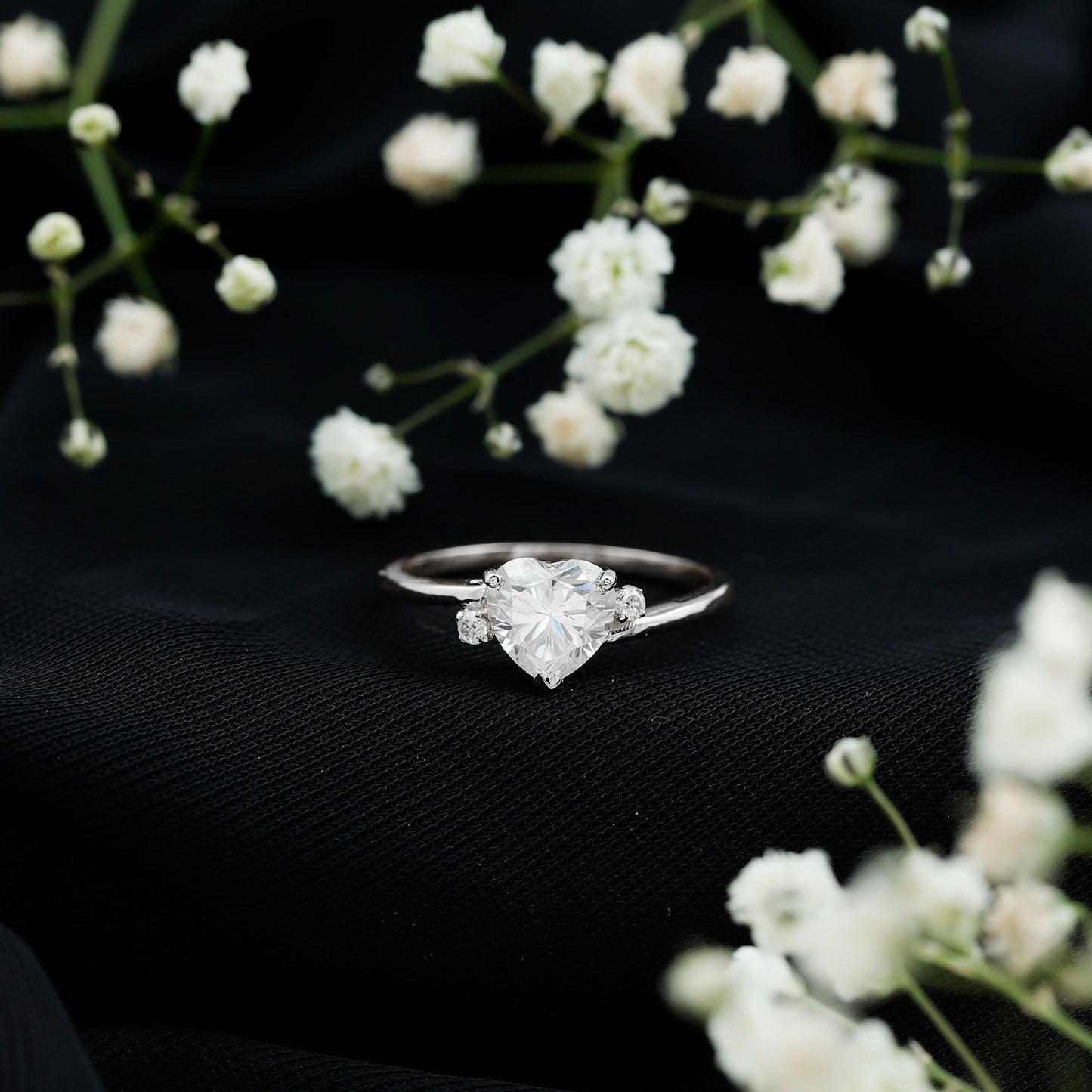 7 mm Heart Lab Grown Diamond Proposal Ring For Her