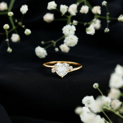 7 mm Heart Lab Grown Diamond Proposal Ring For Her